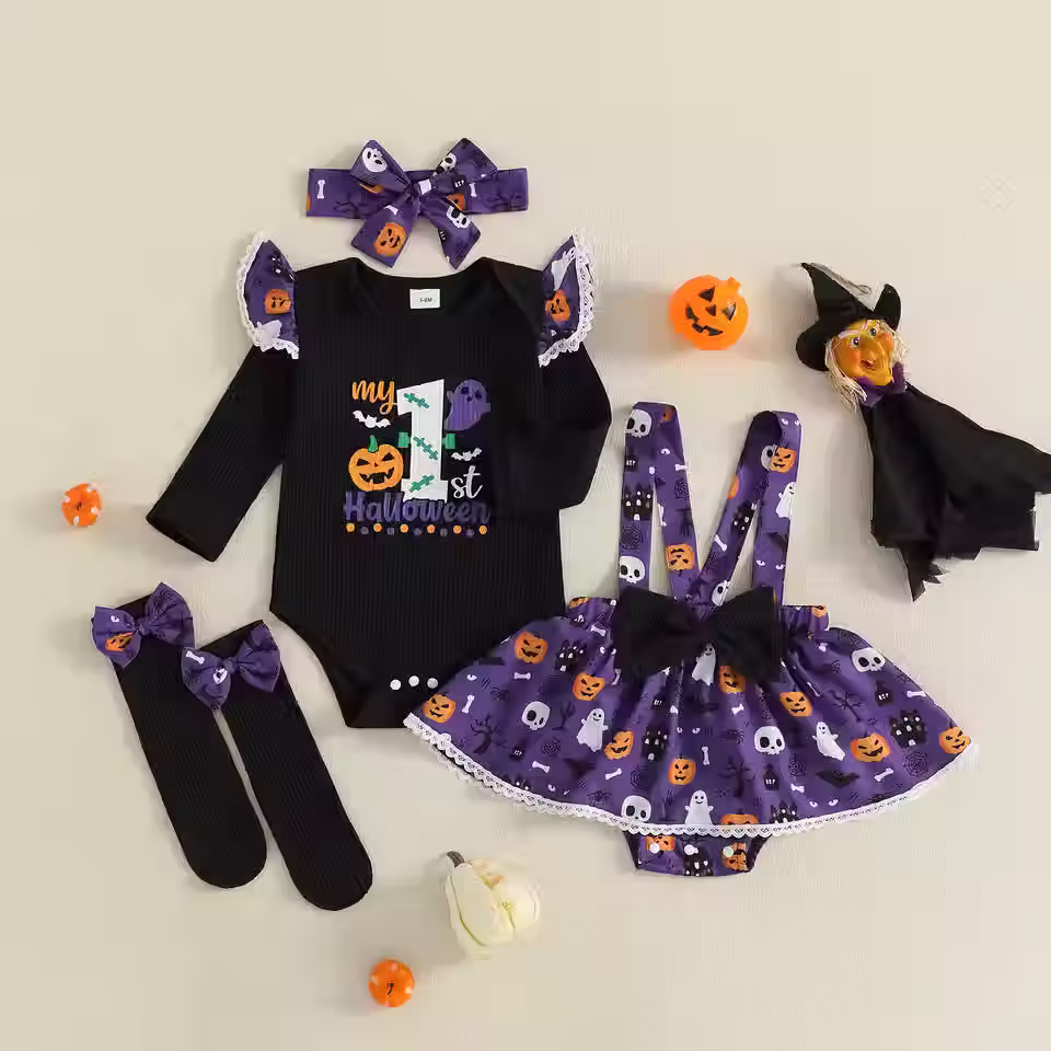Thumbnail: Baby girls my first Halloween outfit 