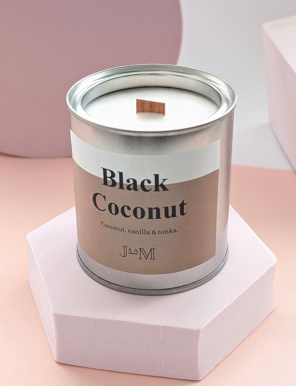 Black Coconut Wood Wick Candle