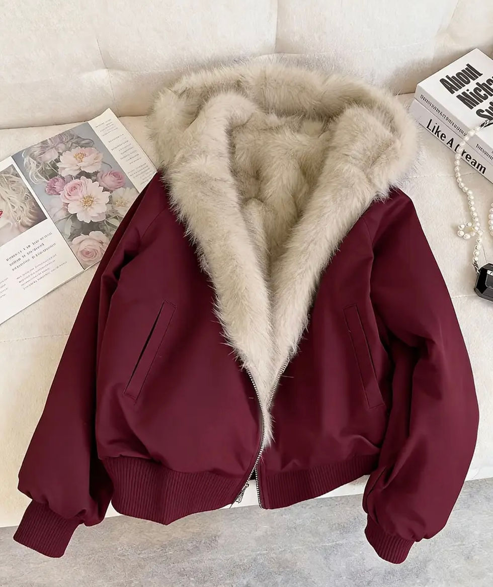 Thumbnail: Autumn and winter women’s furry jacket 