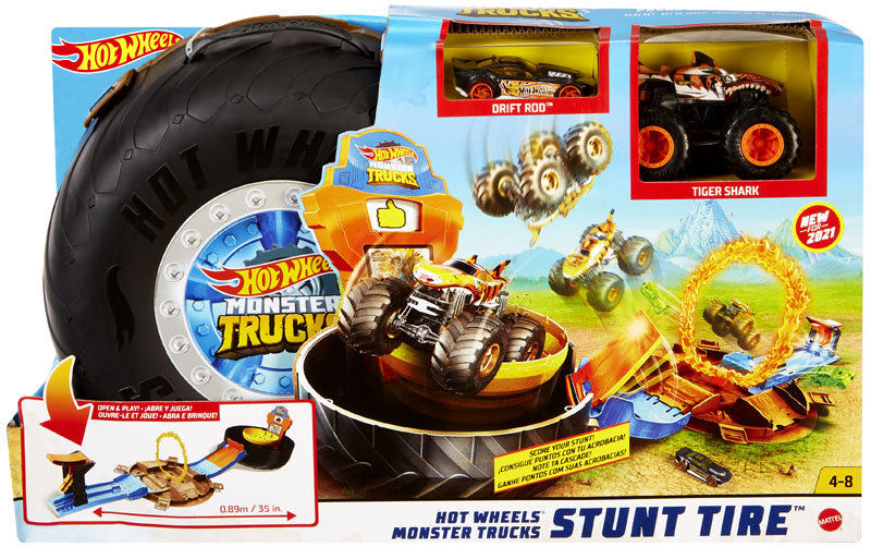 HW MT STUNT TYRE PLAY SET