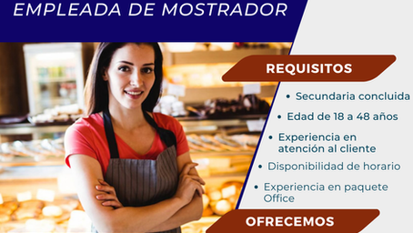 EMPLEADA DE MOSTRADOR 