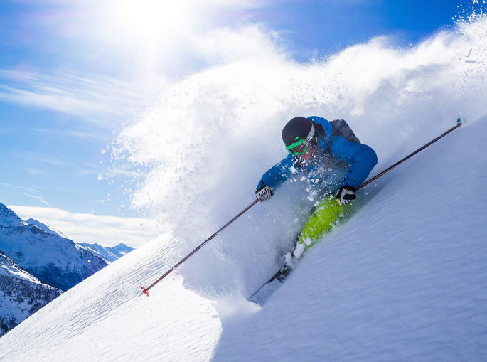 chalet rosiere powder skiing 