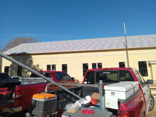 East Texas trucks on a local job site