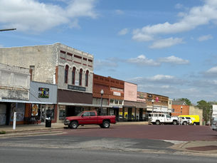 Downtown East Texas storefronts along a main street — local businesses that benefit from local SEO