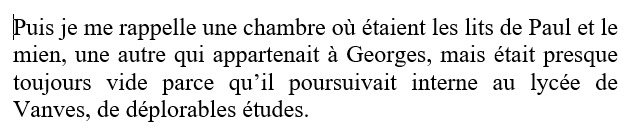 Cahier d'André CRESSON, transcription de Nicole