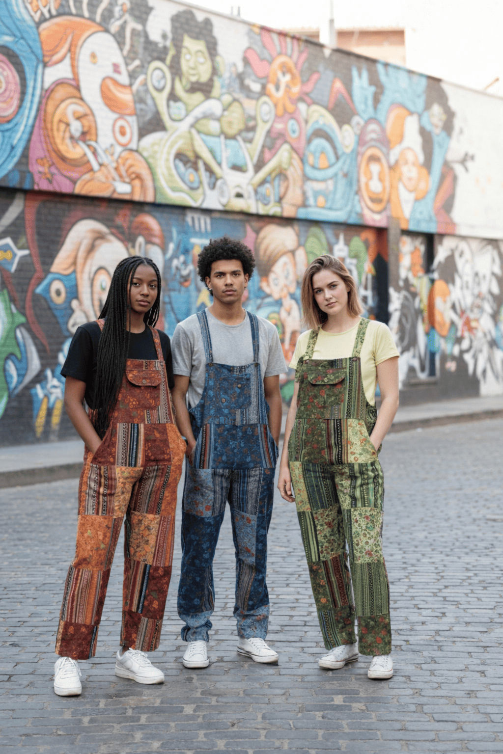 Handmade Patchwork Hippie Overalls