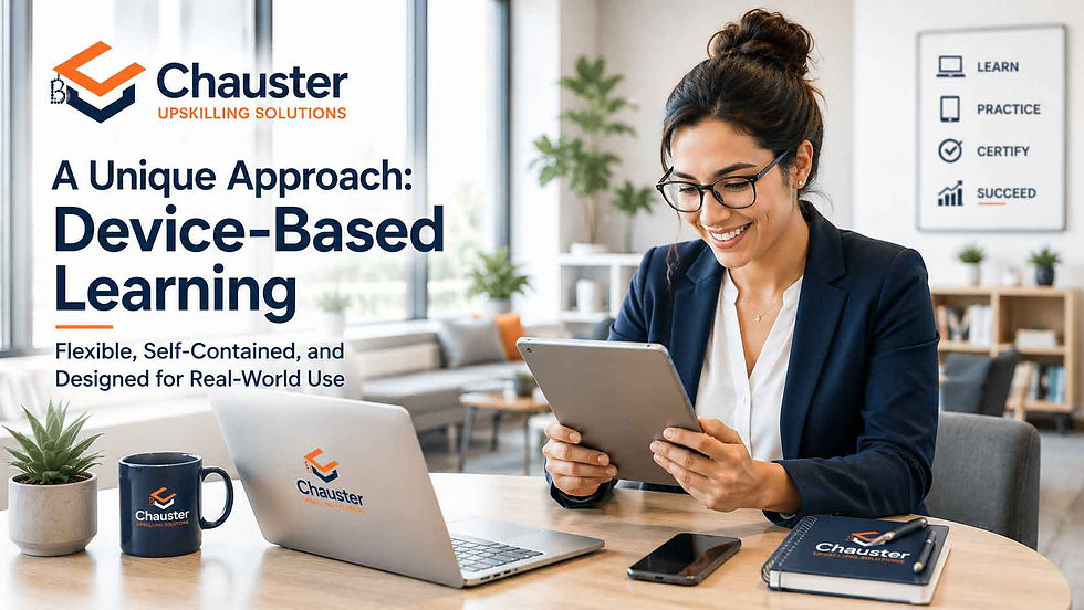A Unique Approach: Device-Based Learning
Flexible, Self-Contained, and Designed for Real-World Use