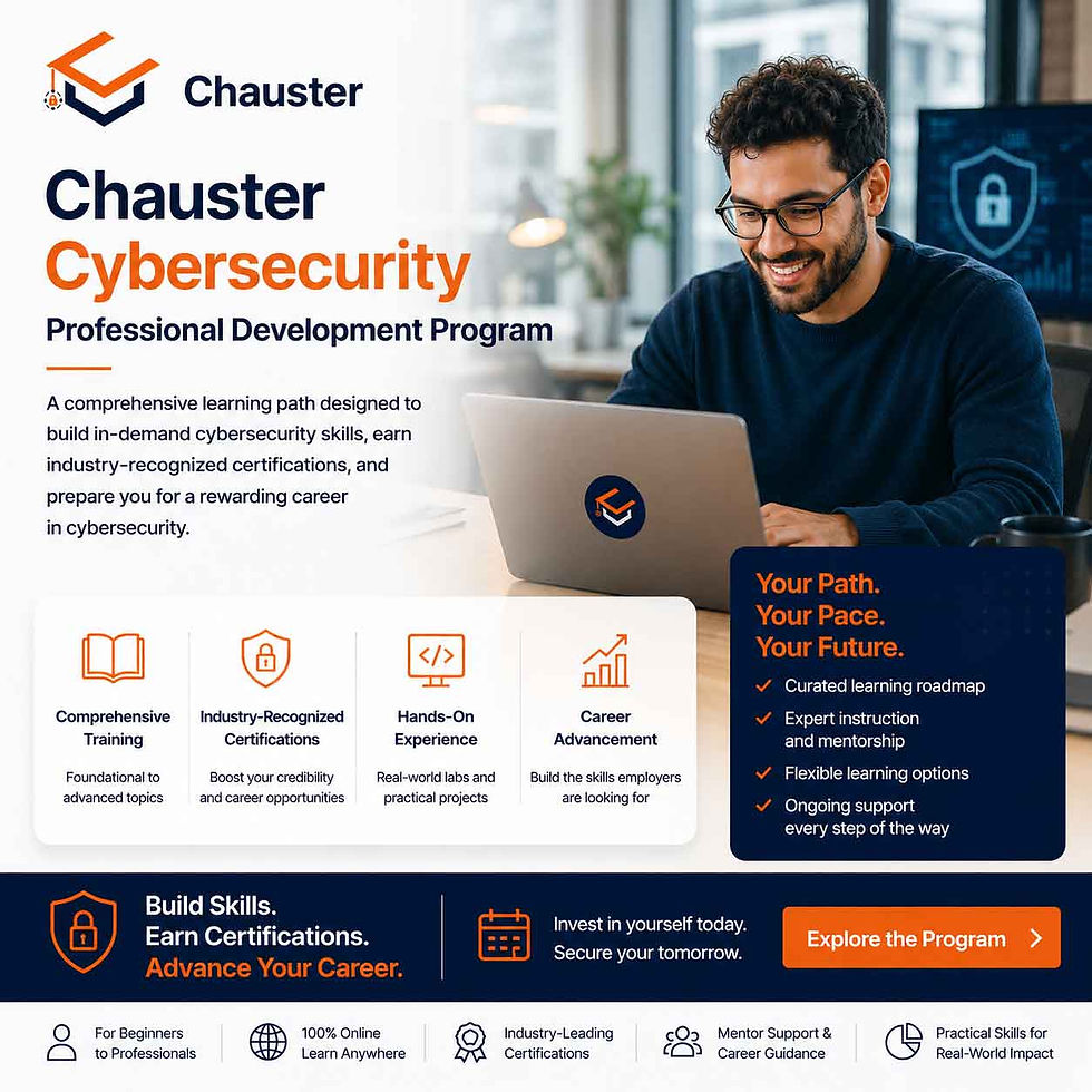 Chauster Cybersecurity Professional Development Program