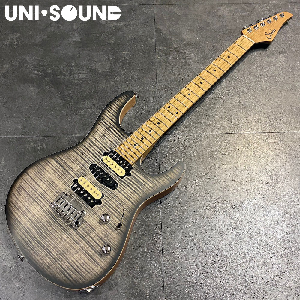 Suhr Modern Satin Flame Limited - Charcoal Burst