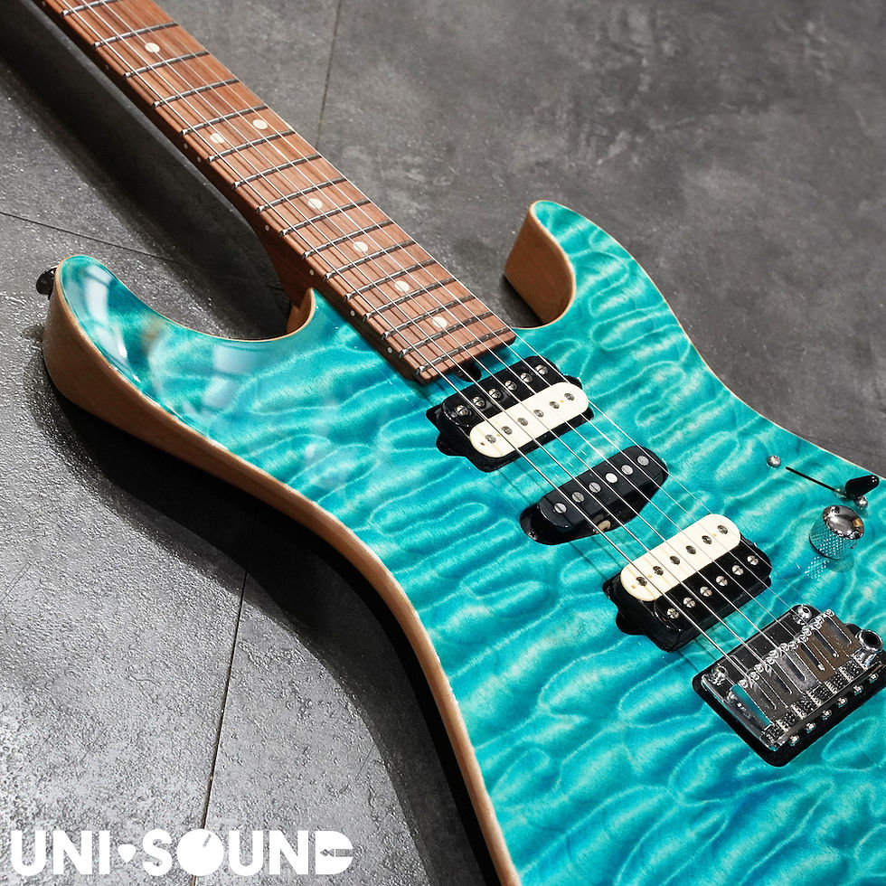 Thumbnail: Suhr Custom Standard - Quilted Maple  - Trans Bahama Blue
