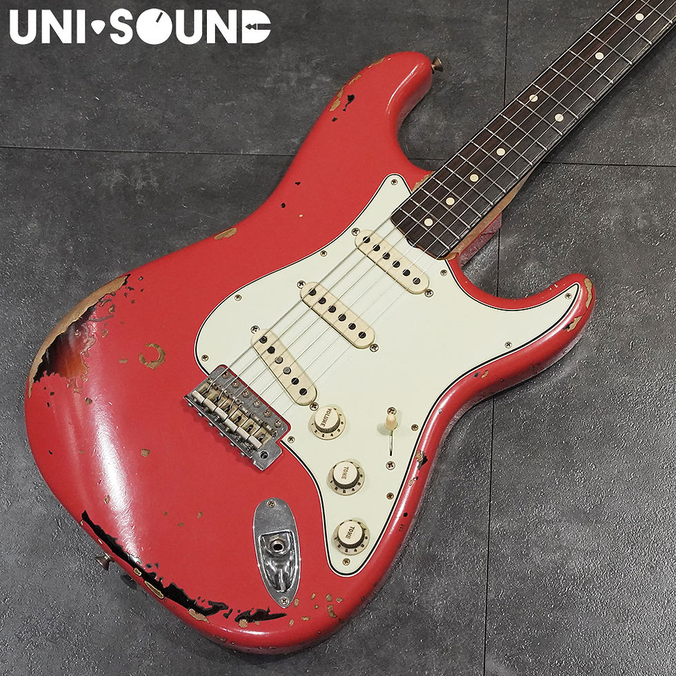 Thumbnail: Fender CS Michael Landau Signature 1963 Stratocaster - Fiesta Red Over Sunburst