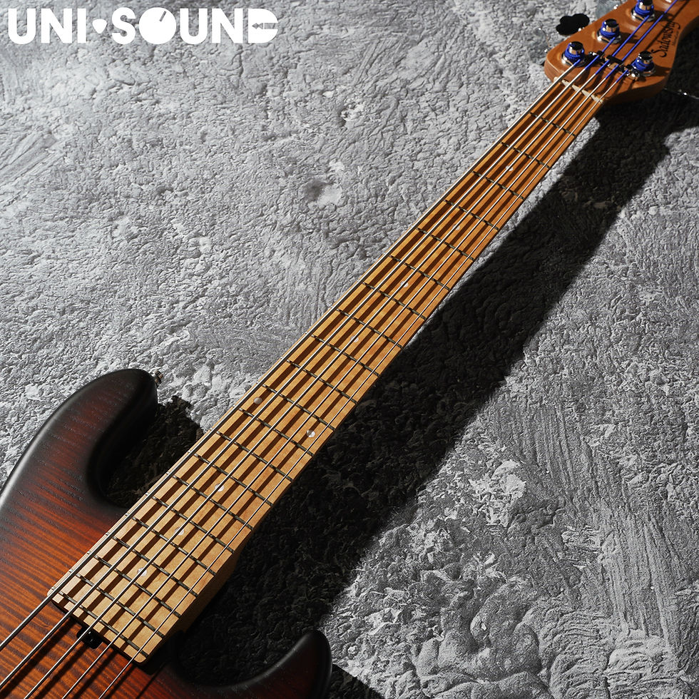 Thumbnail: Sadowsky MetroLine Deluxe 21-Fret Standard J5 Bass - Almond Sunburst Transparent