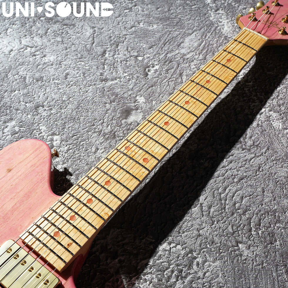 Thumbnail: Sugi Guitars DS496M SL-ASH KAORU Pink XG (Pink Dot)