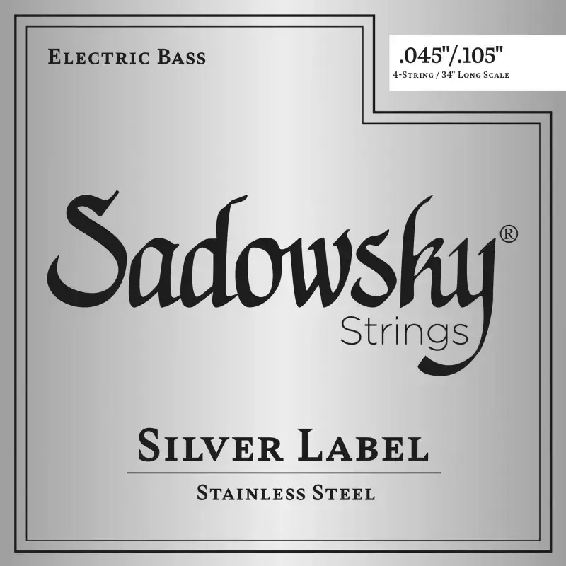 Sadowsky Silver Label Bass String Set, Nickel, Long Scale (34") - 4-String