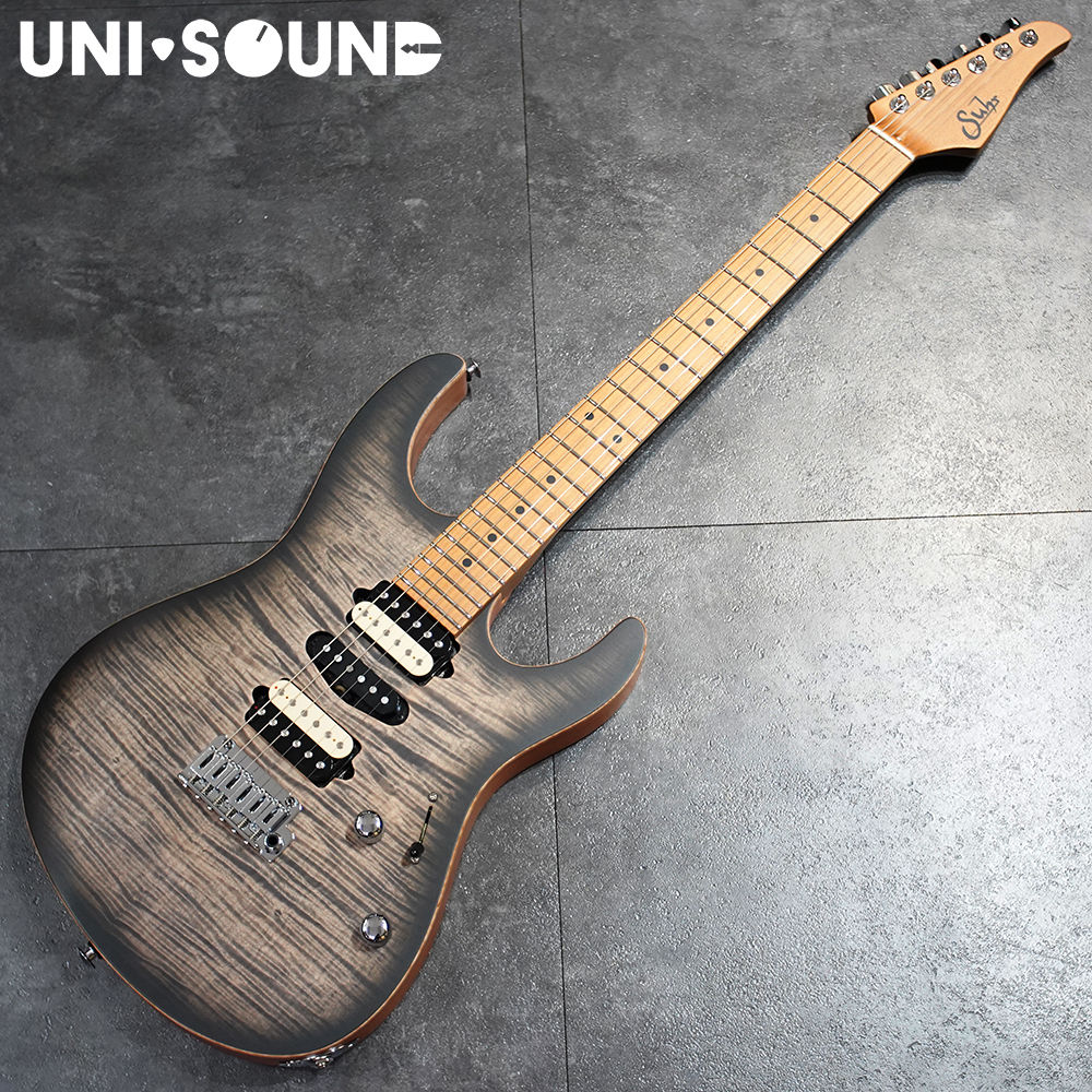 Suhr Modern Satin Flame Limited - Charcoal Burst