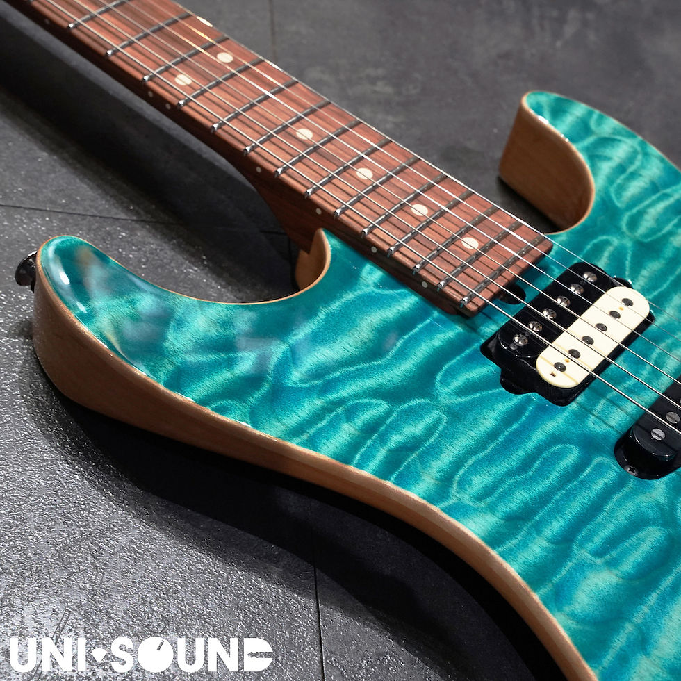 Thumbnail: Suhr Custom Standard - Quilted Maple  - Trans Bahama Blue