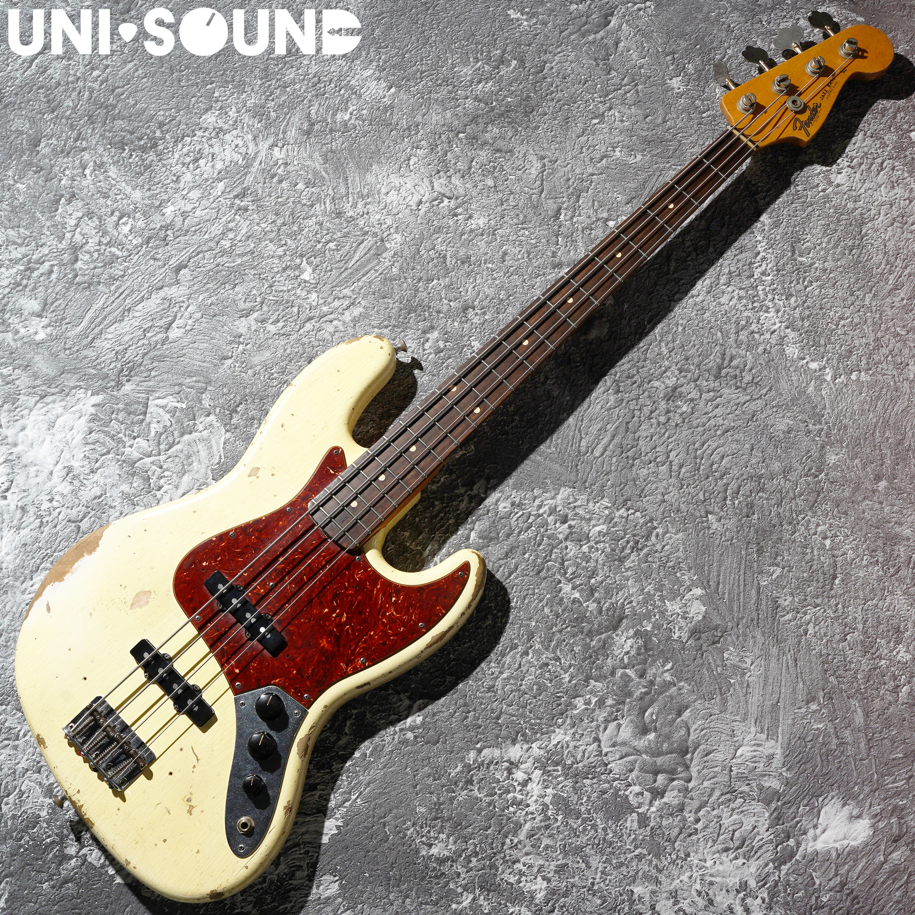 Fender Custom Shop Time Machine Jazz Bass Heavy Relic - Olympic White