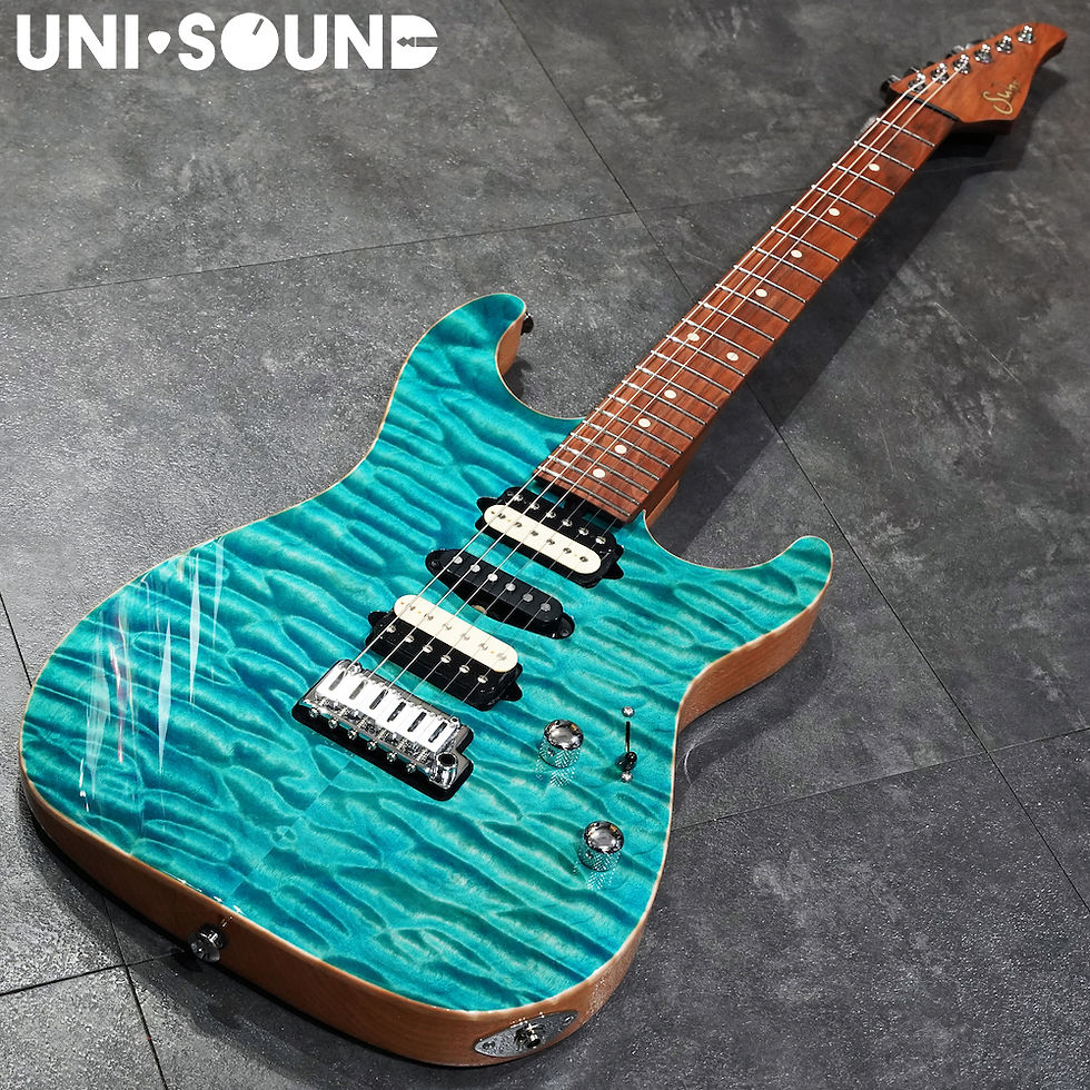 Thumbnail: Suhr Custom Standard - Quilted Maple  - Trans Bahama Blue
