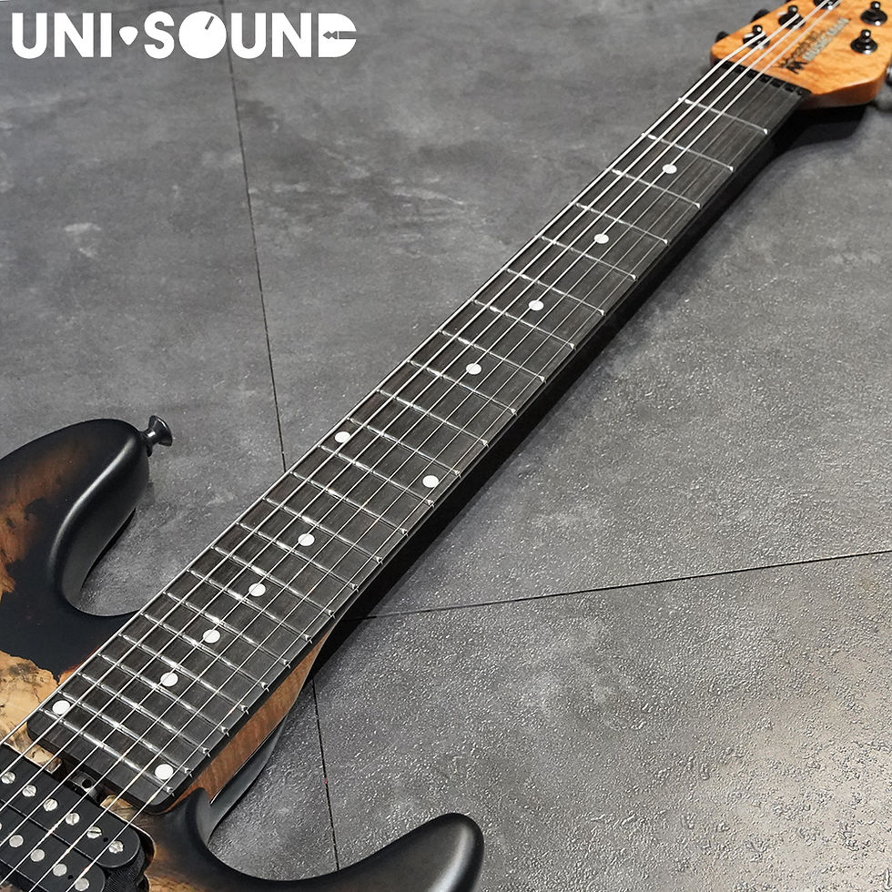 Thumbnail: Ernie Ball MusicMan Jason Richardson Cutlass 7 Strings - Buckeye Burl - USED