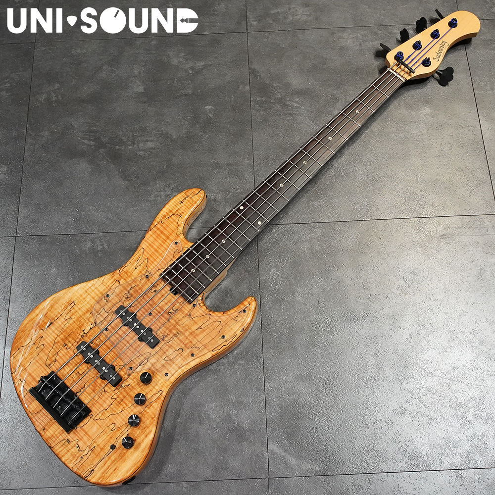 Sadowsky NYC Vintage 5 2010 - MG Spalted Maple Top/Brazilian Rosewood FB Used