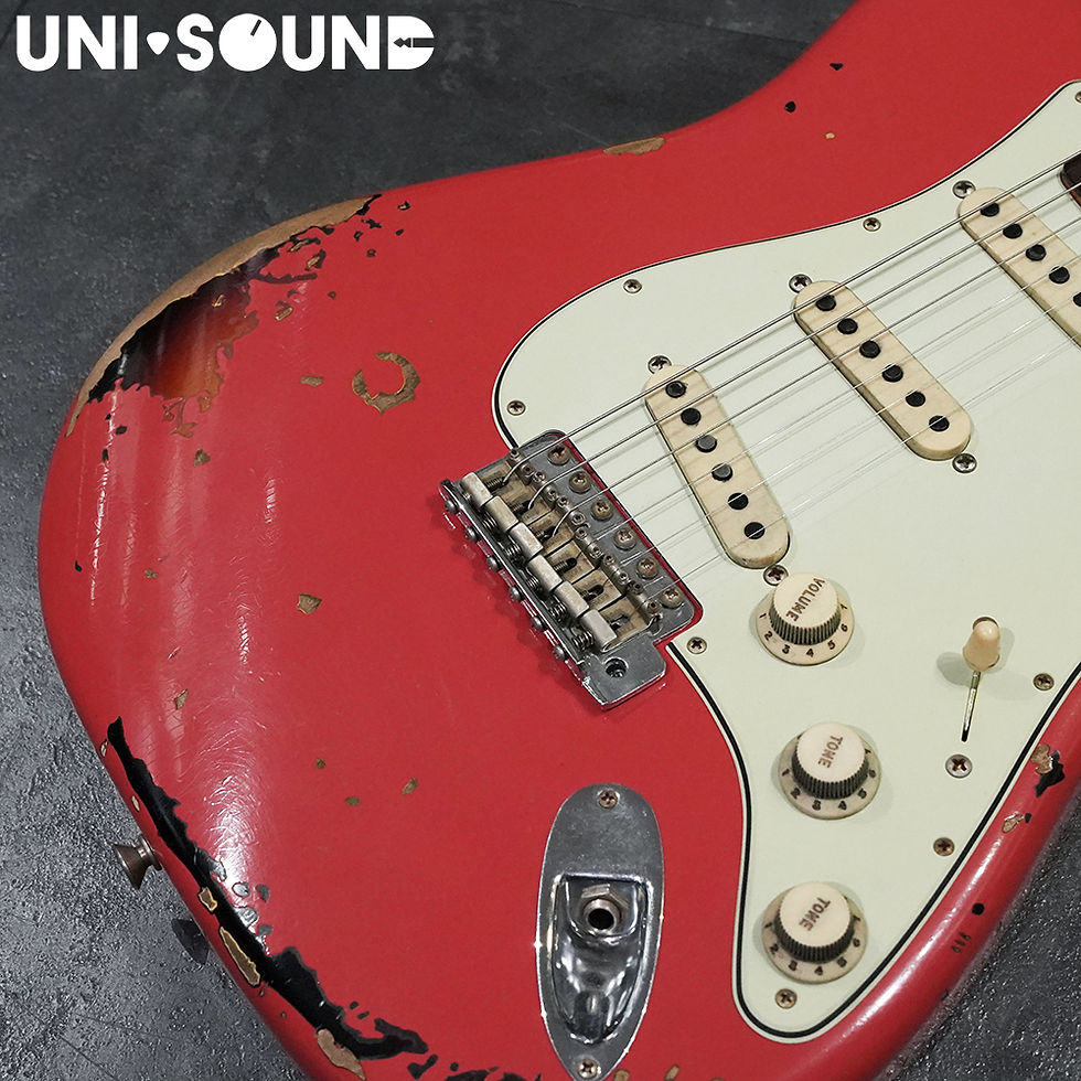Thumbnail: Fender CS Michael Landau Signature 1963 Stratocaster - Fiesta Red Over Sunburst