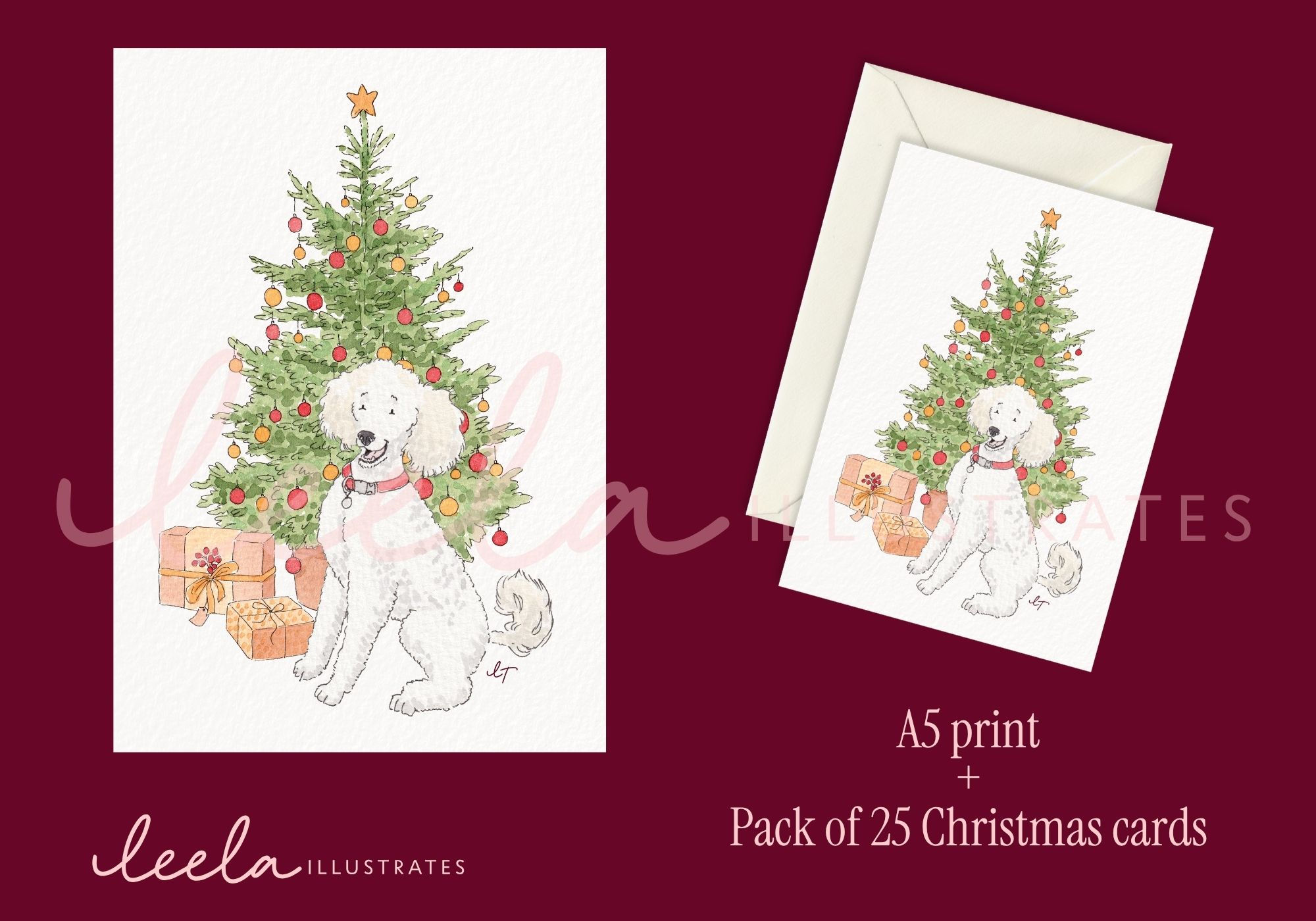 Festive Pet Portrait: Christmas Tree