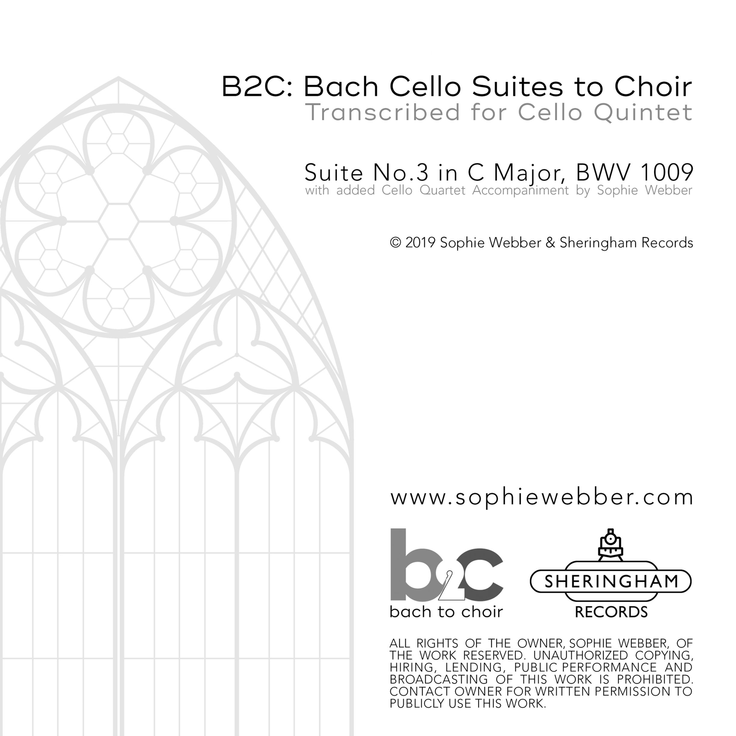 Bach Cello Suite No.3 in C Major + New Cello Quartet Accompaniment