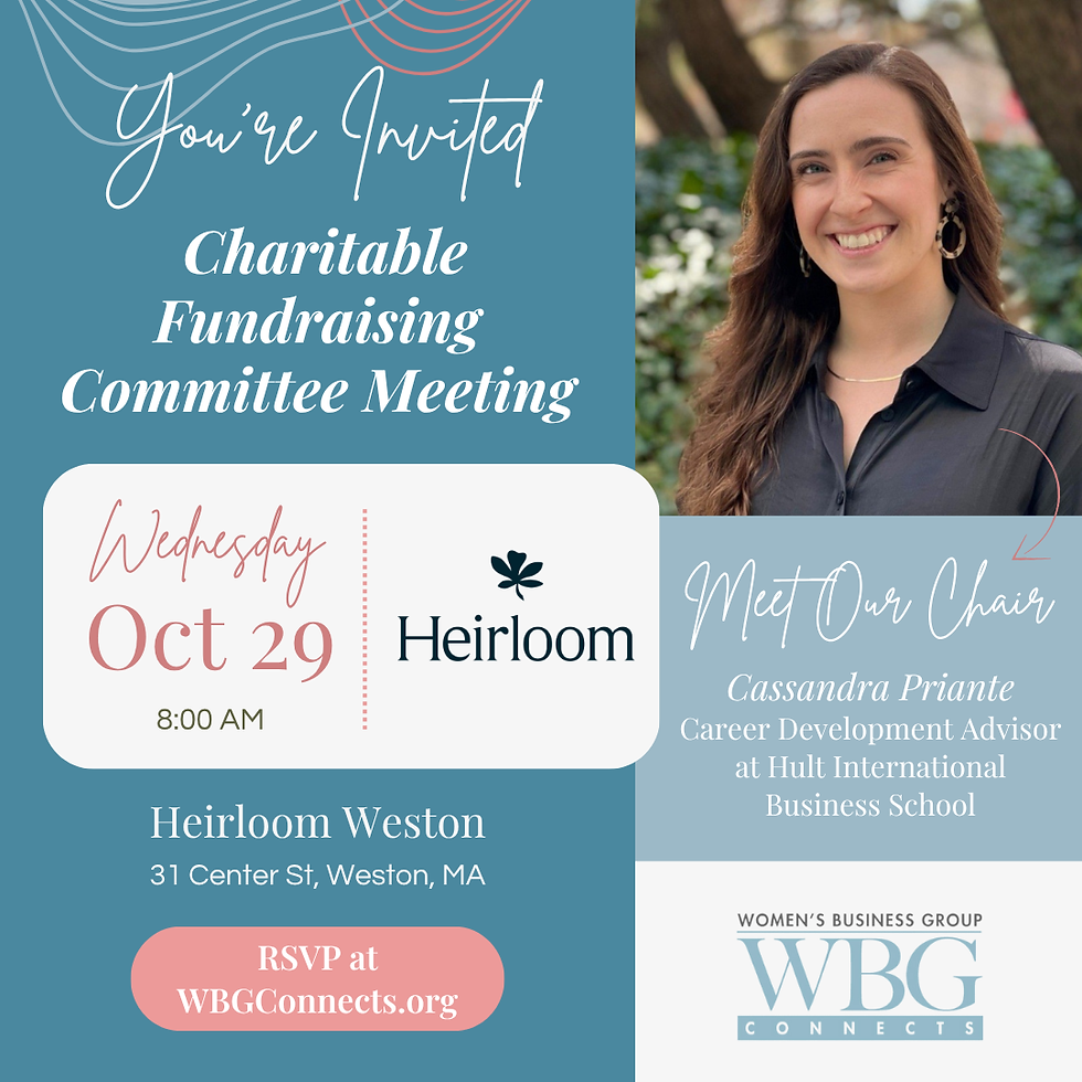 Charitable Fundraising Committee Inaugural Meeting