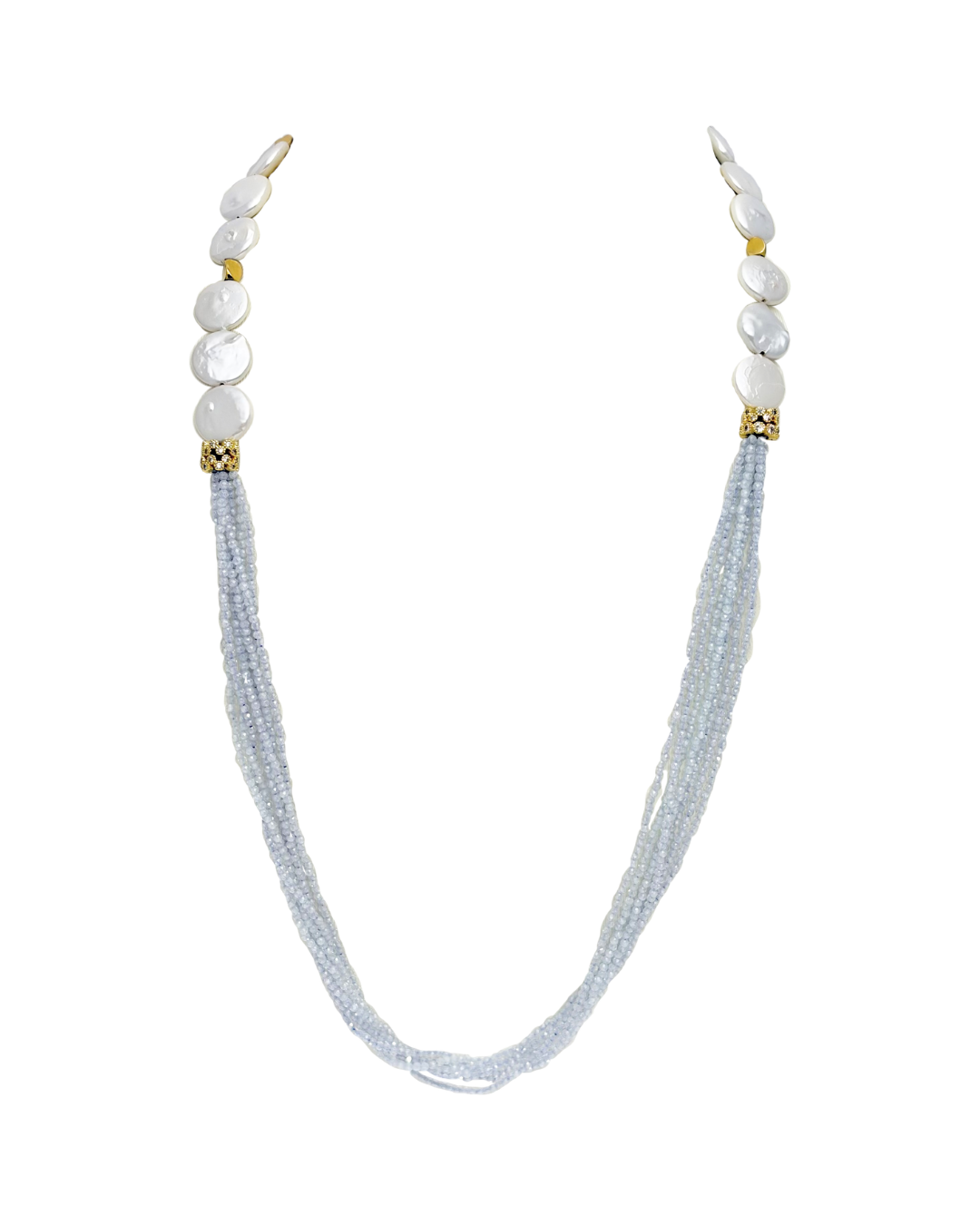 Peazel Button Shell Pearl Necklace