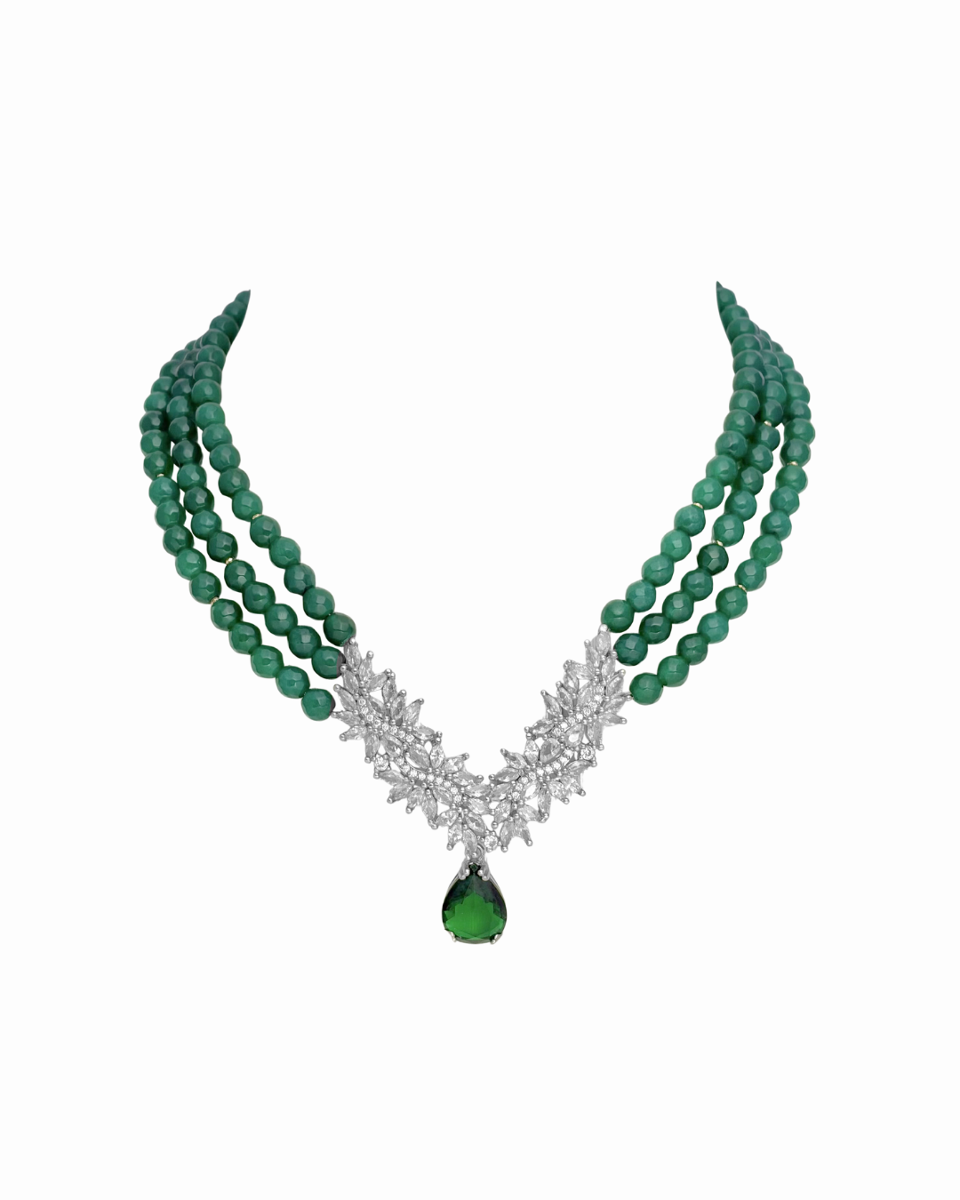 Wonder Woman Green Agate Necklace
