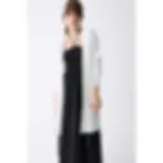 Thumbnail: Déluc: VALBOM CARDIGAN | Black, Ecru & Beige