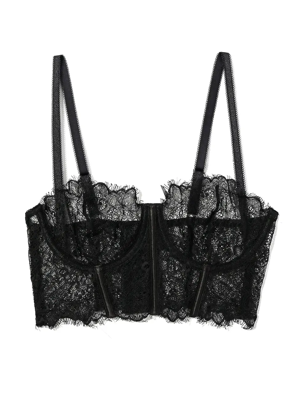Thumbnail: Hanky Panky: Sheer Seduction Underwire Bustier Black