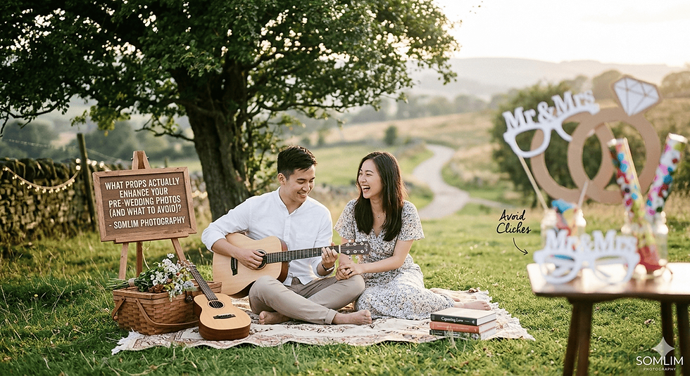 What Props Actually Enhance Your Pre-Wedding Photos (And What To Avoid)?