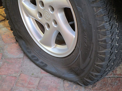flat tyre