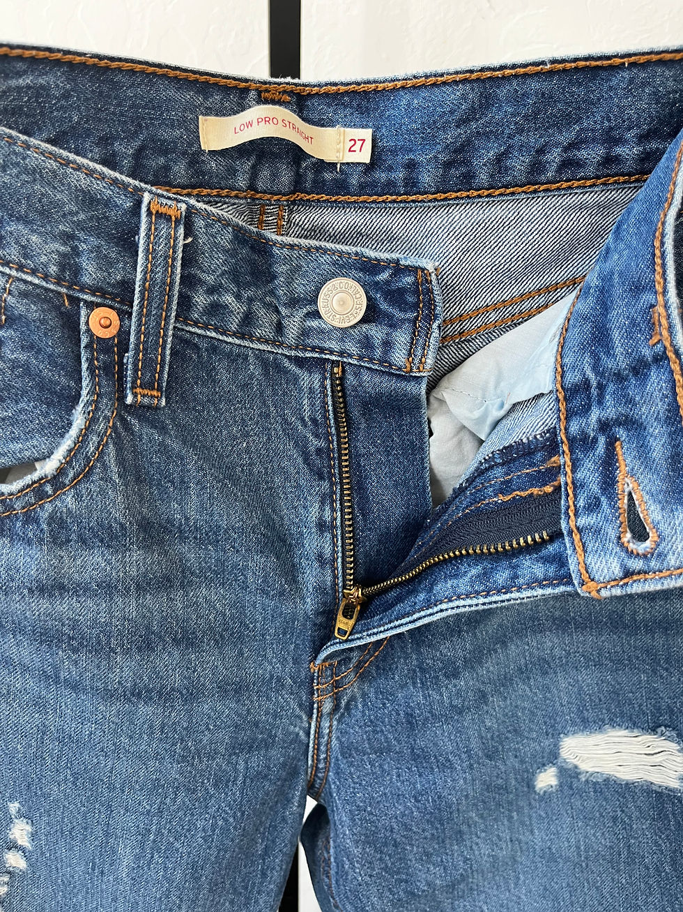 Thumbnail: Levi's Low Pro Classic Relaxed Straight Leg Jeans- Sz.27