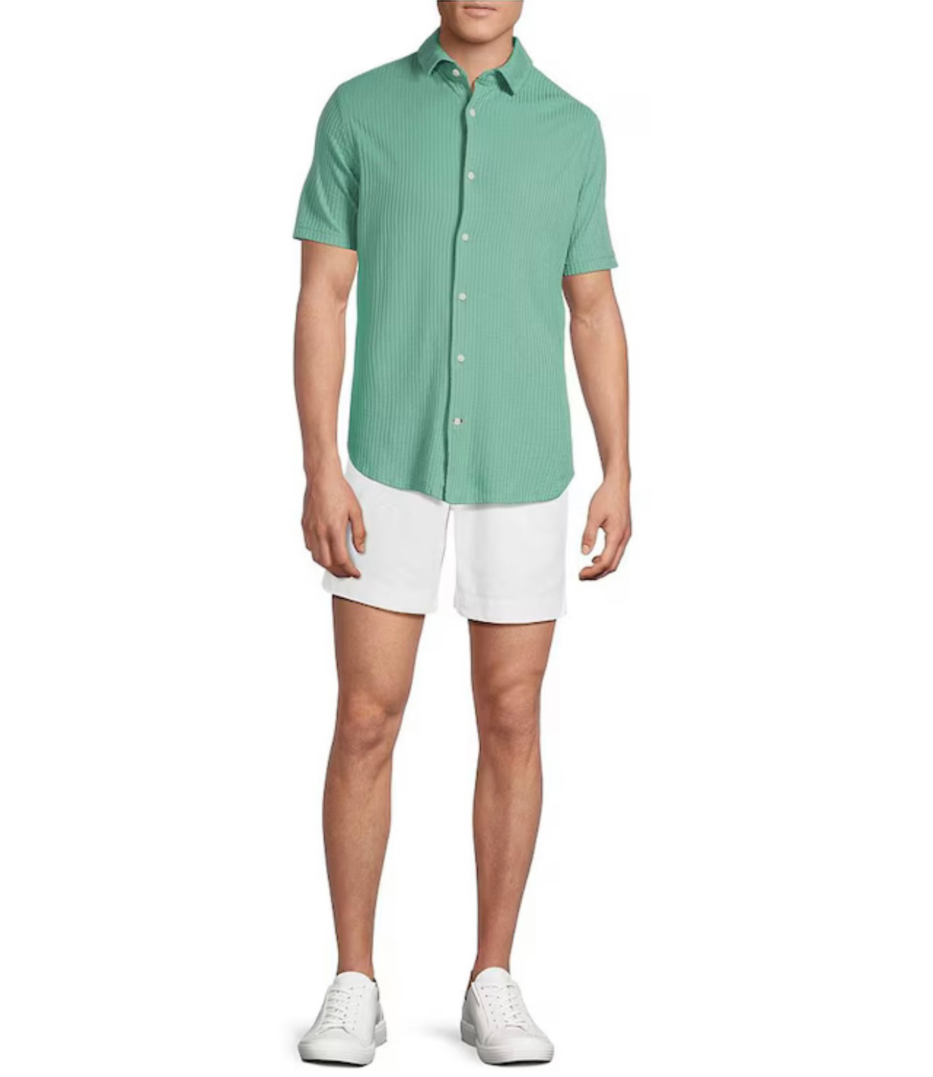Cremieux Blue Label CMX Tailored Fit Flat Front Stretch 7" Inseam Shorts - 32