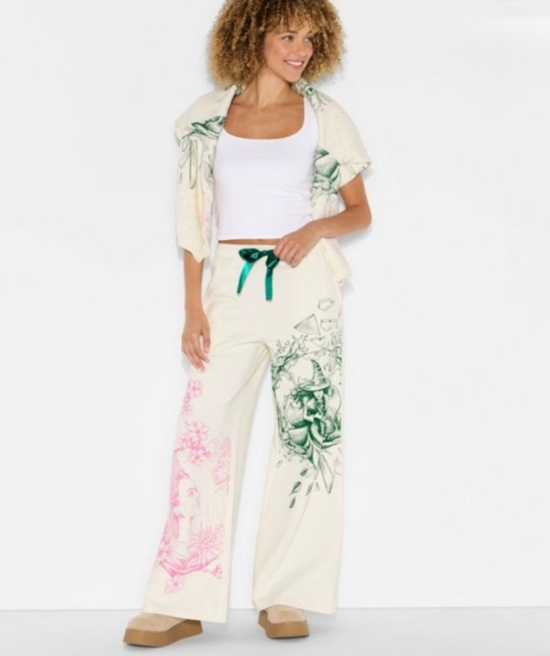 Wicked x Katie Kime Good/Bad Graphic Ivory Jogger- S