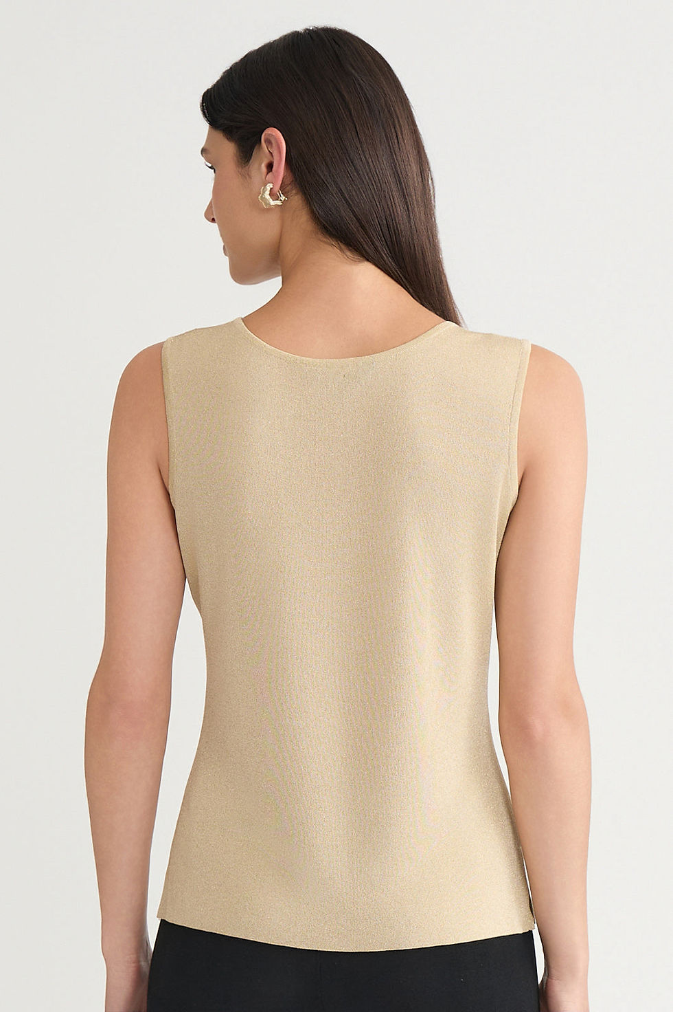 Thumbnail: Ming Wang Plus Scoop Neck Sweater Tank in Canary Yellow Retails: $145- 3XL