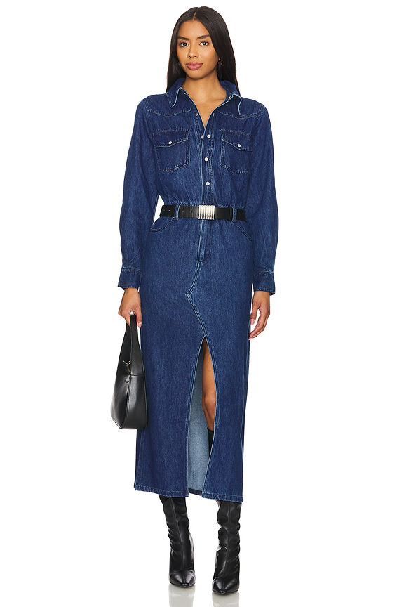 REVOLVE Steve Madden Collection Dakoda Dress in Medium Blue - 6
