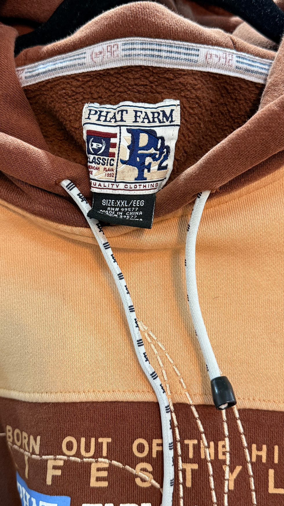 Thumbnail: RARE FIND Vintage Deadstock Y2K Phat Farm Patchwork Hoodie 