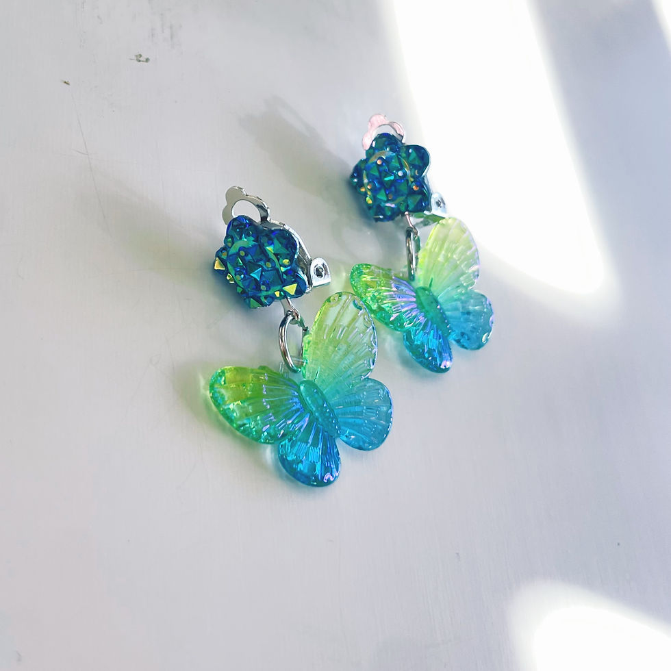 Thumbnail: Butterfly Ombre | Clip On Earrings