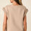 Miniatura: Entro Taupe Braided Cap Sleeve Top