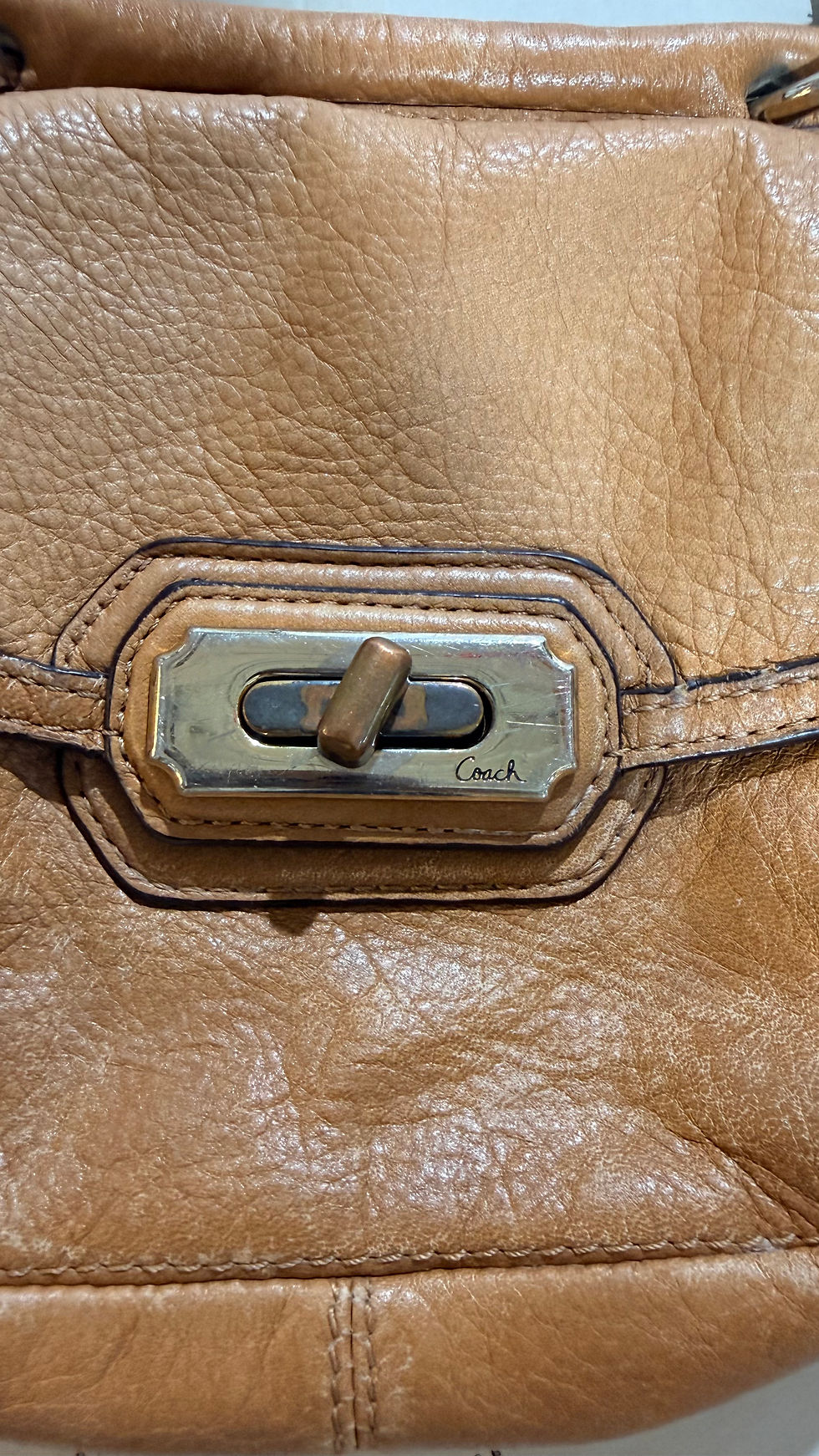 Thumbnail: Coach Chelsea Brown Leather Crossbody Bag