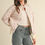 Miniatura: So Cute | Bow Detail Pink Floral Quilted Jacket