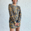Miniature : Always A Vibe | Dk Teal Multi Mini Wrap Dress