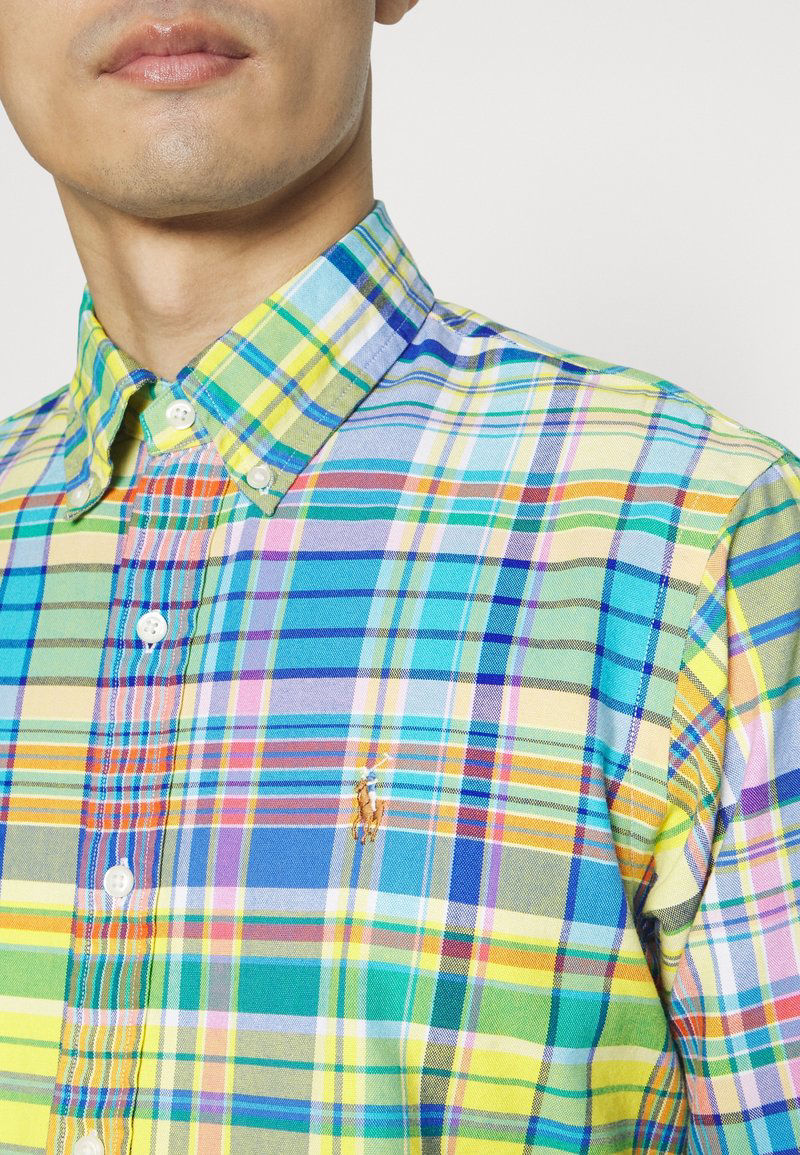 Miniature : Ralph Lauren Slim-Fit Yellow Plaid Oxford Shirt- XL