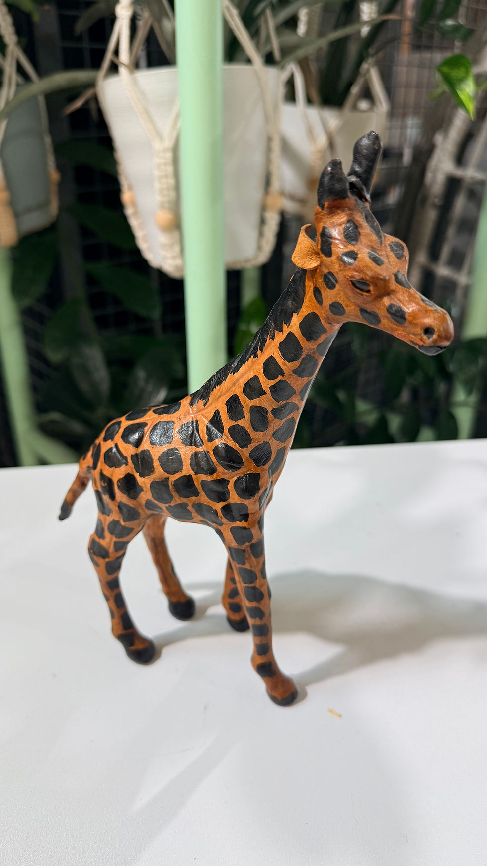Miniaturbild: Early 20th Century Leather Giraffe Sculpture