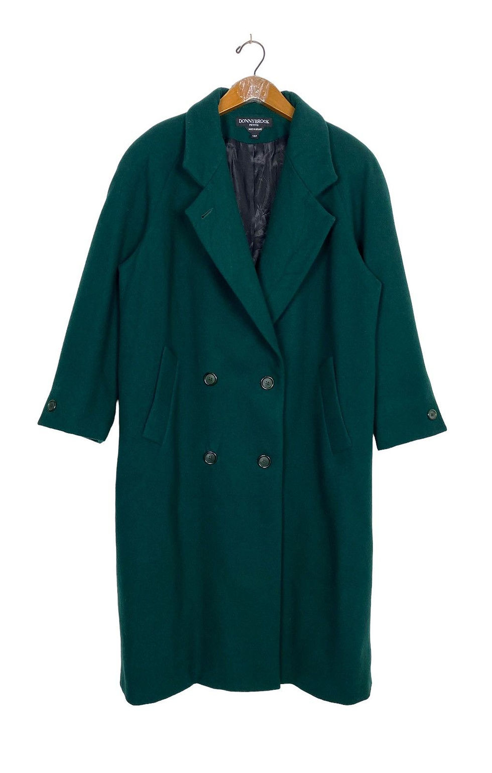 Vintage Donny Brook Petite Wool Emerald Green Coat | Rare Find