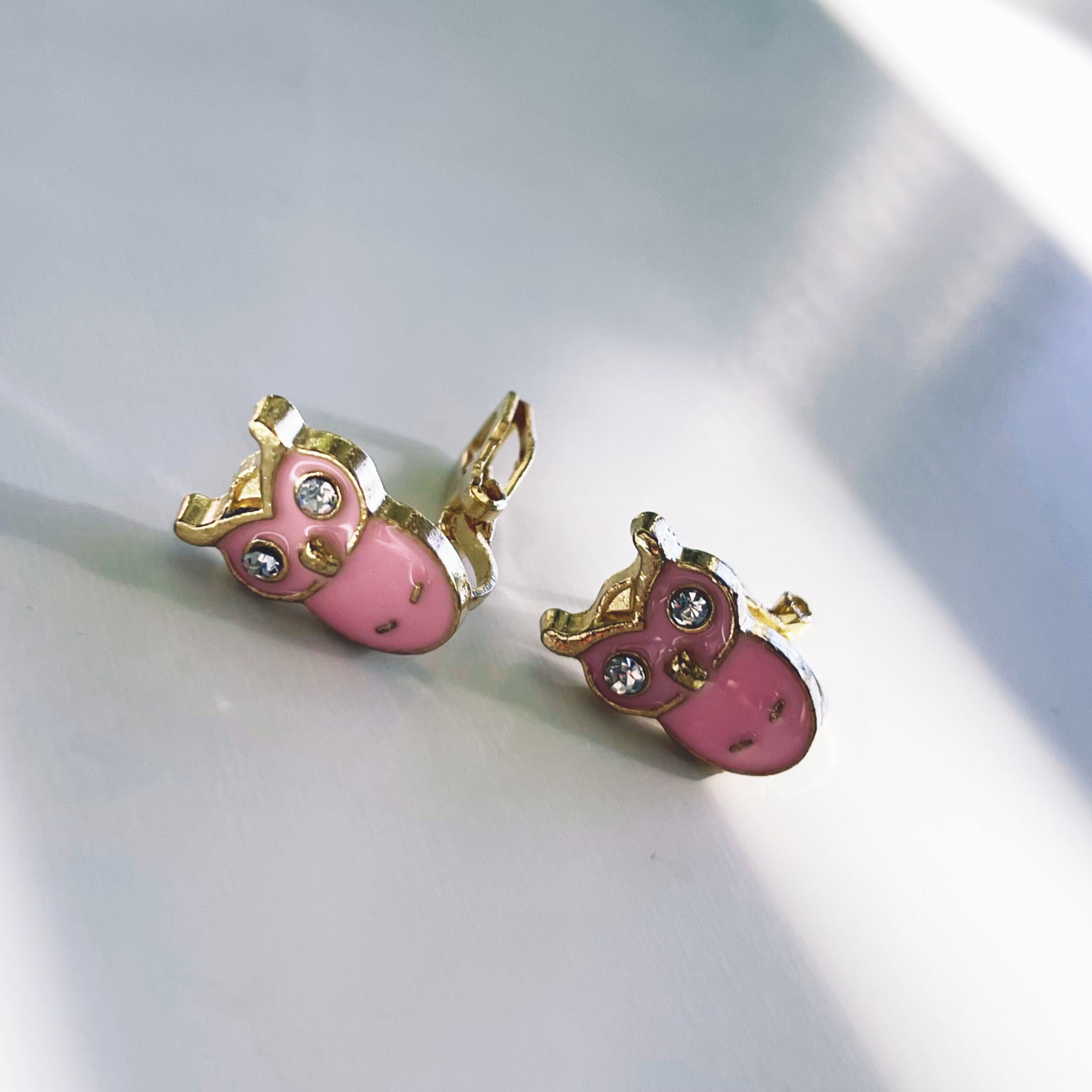 Pink Owl | Clip On Earrings