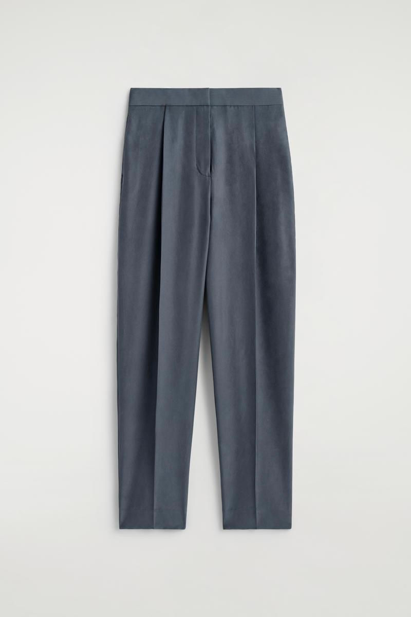 Chaus Petite 100% Silk Charcoal Trouser - 4
